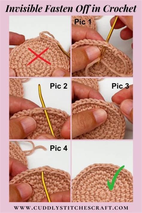 Invisible Fasten Off Crochet