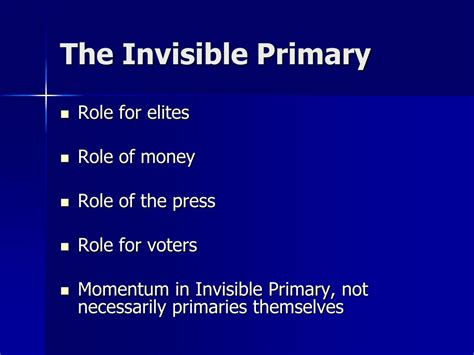 Cracking the Code: Unveiling the Mysterious Invisible Primary Definition in AP Gov