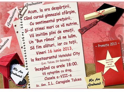 Invitatii Banchet Clasa A8a