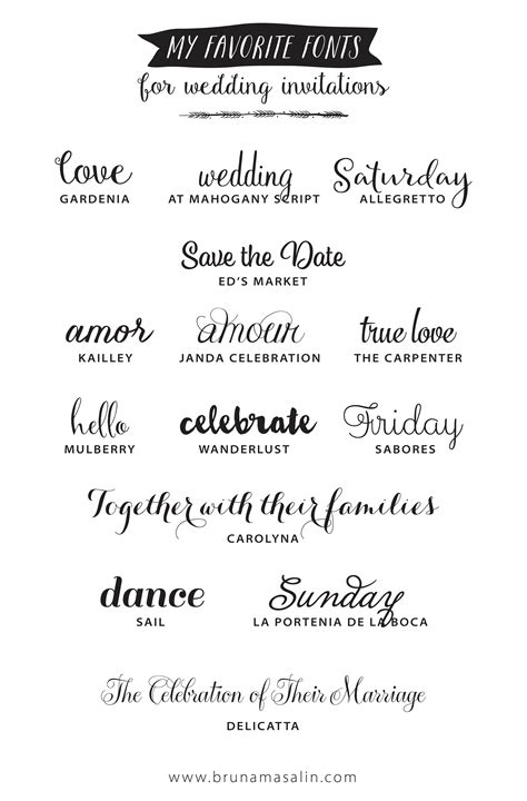 20 Free Script Fonts For Your DIY Wedding Invitations Friday Feels
