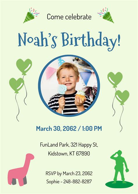 Invitation Card Template Birthday