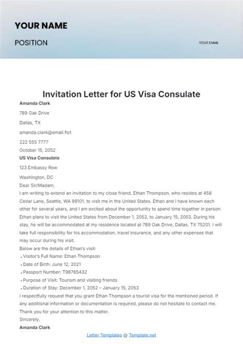 Unlock the Gateway to Your Dreams: Get Your Parents to the US with Our Guide on Crafting an Exceptional Invitation Letter for US Visa Application!