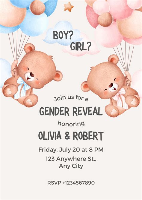 Free Printable Gender Reveal Templates Of 17 Free Gender Reveal