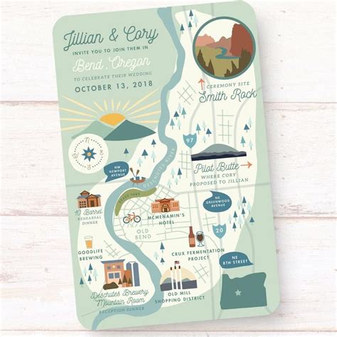 Custom Wedding Map, Wedding Invitation Insert, Save the Date, Schedule