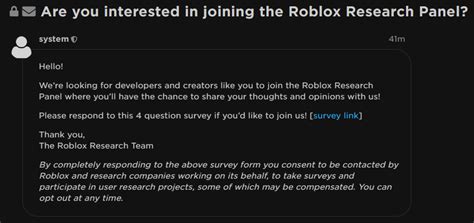 Invitation to roblox research panel - Platform Usage Support 