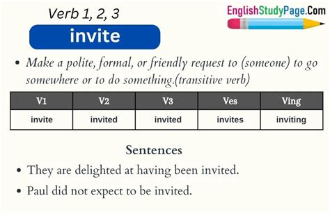 Invite Verb 3