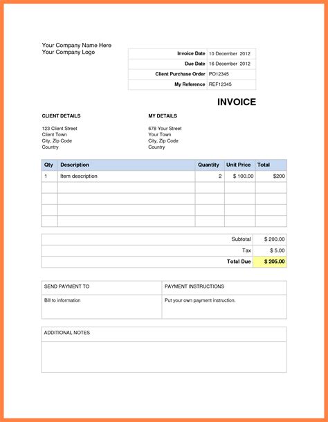 Microsoft Word Invoices Milas.westernscandinavia In Invoice Template
