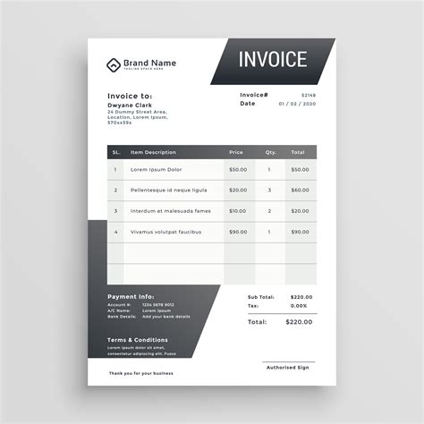 Graphic Design Invoice Template 14+ Free Word, Excel, PDF Format