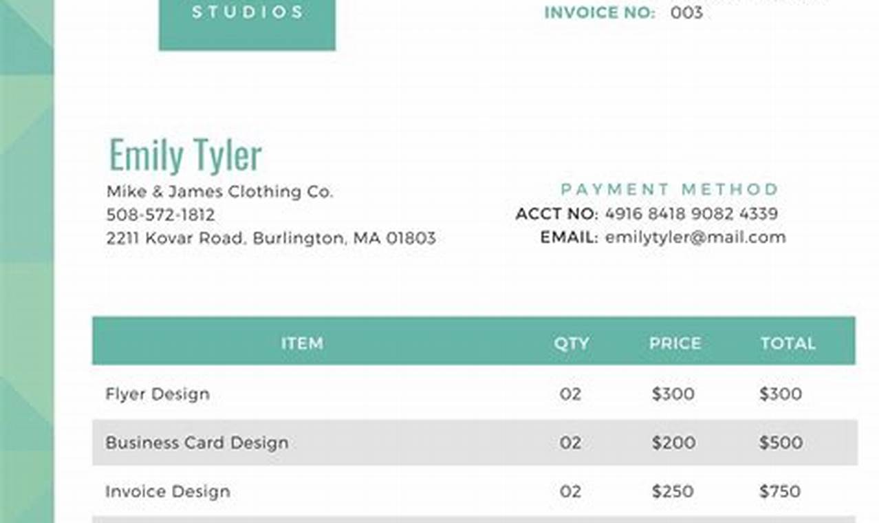 Unveiling the Secrets: Invoice Templates for Graphic Designers