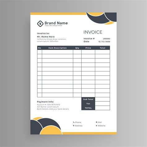 Graphic design invoice template Create, send and get paid using
