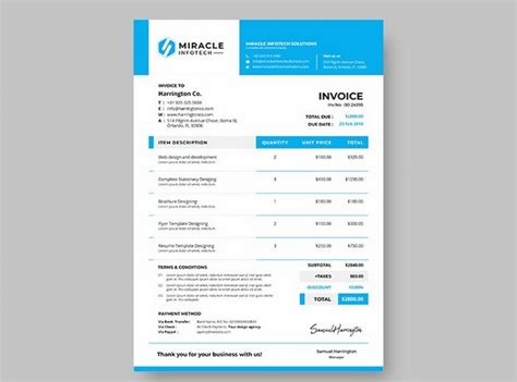 Invoice Indesign Template