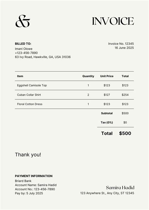 Invoice Profesional