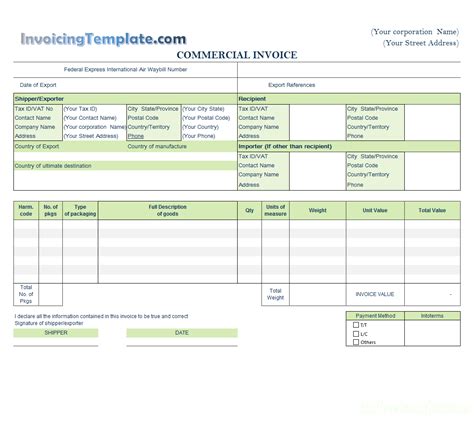 Invoice Template Europe - Cards Design Templates