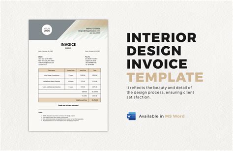 Interior Design Invoice Sample BarbaraGreenhill Blog