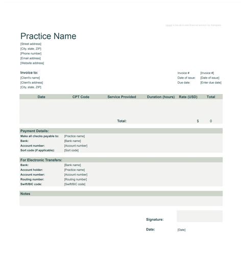 6 BEST Therapist Invoice Templates to Ease Your Workload — Etactics