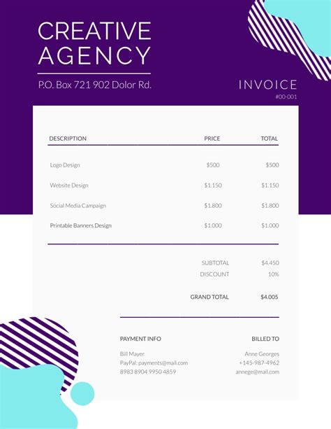 Free Online Invoice Maker Design A Custom Invoice In Canva For Make