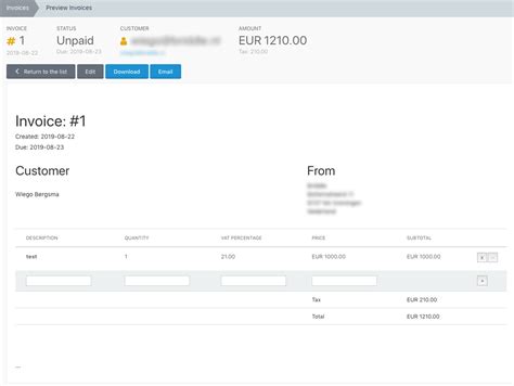 Invoice Pro plugin October CMS