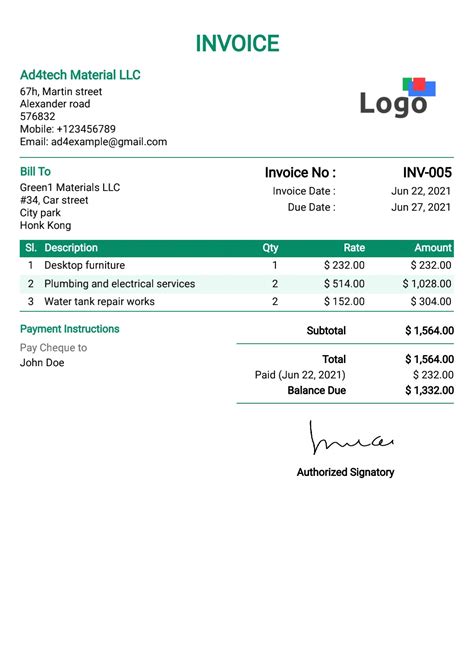 Basic invoice template Templates at