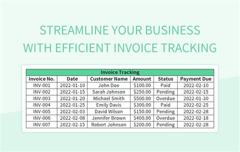 免费 Invoice tracker 样本文件在