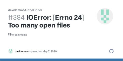 th?q=Ioerror: [Errno 24] Too Many Open Files: - Troubleshoot: Ioerror [Errno 24] Too Many Open Files Error
