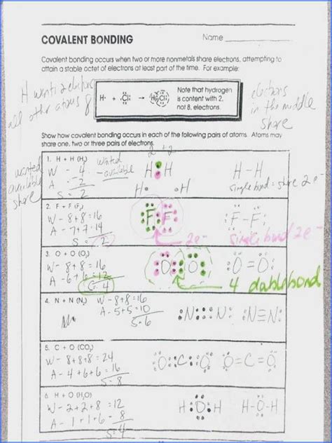 Ionic And Covalent Bonding Worksheet Answer Key — db-excel.com