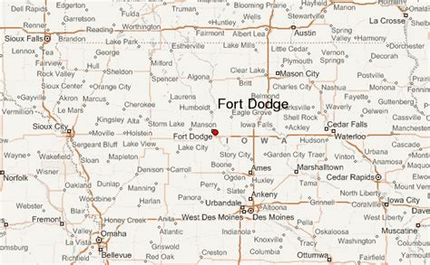 Iowa Map Fort Dodge
