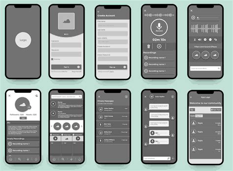 Iphone App Wireframe Template