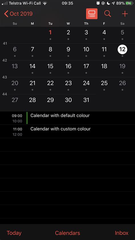 Iphone Calendar Color Dots
