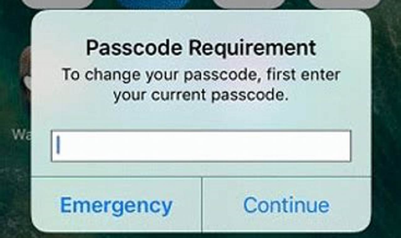 Iphone Passcode Requirement Message 2024