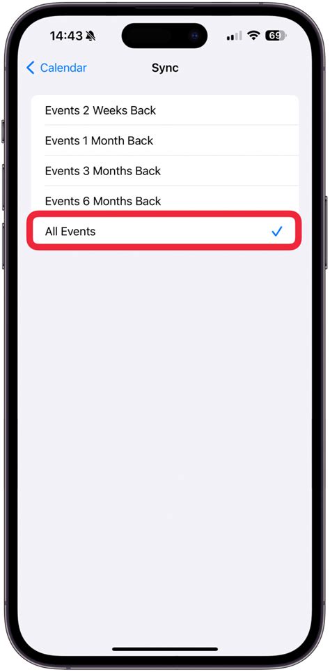 Iphone Calendar Not Searching Past Events