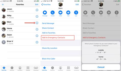 Iphone Emergency Contacts
