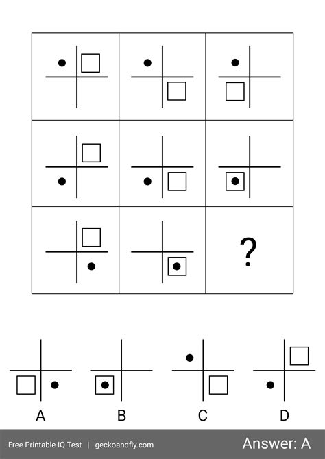 Iq Test Questions With Answers Pdf