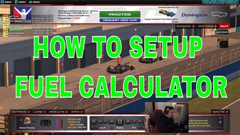 Iracing Fuel Calculator