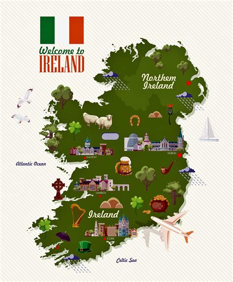 Ireland Map Of Attractions