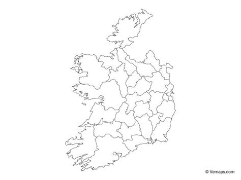 24 Blank Map Of Counties Of Ireland Free Coloring Pages