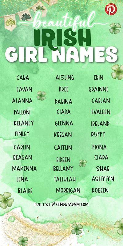 Irish Girl Names That Start With N