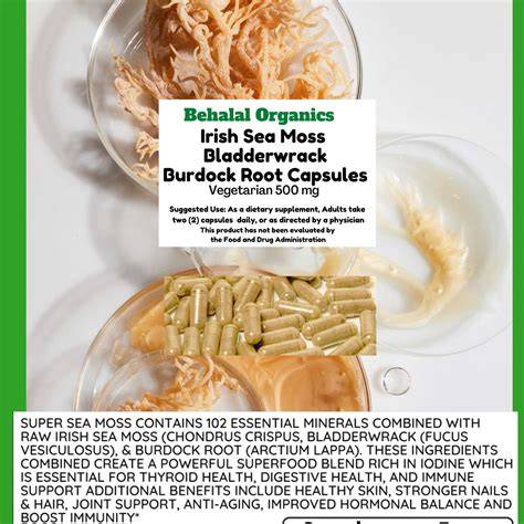 Irish Sea Moss Bladderwrack Burdock Root