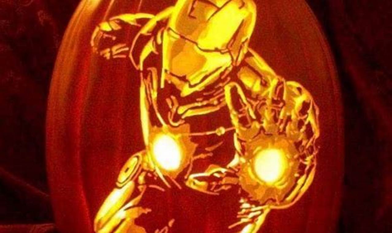 Unleash Your Creativity: Discover the Ultimate Guide to Iron Man Pumpkin Stencils