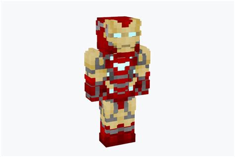 Unleash Your Heroic Spirit with the Epic Iron Man Skin for Minecraft - Fly High and Conquer!