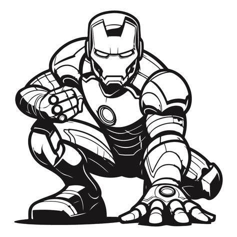 Iron Man SVG File: Unleash the Power of Tony Stark's Iconic Suit with a Free Download!