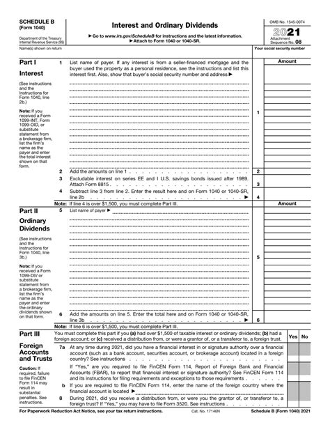 IRS 1040 Schedule B 2013 Fill out Tax Template Online US Legal Forms