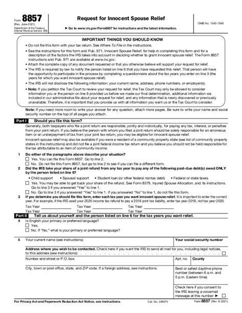 Irs Form 8857 Printable