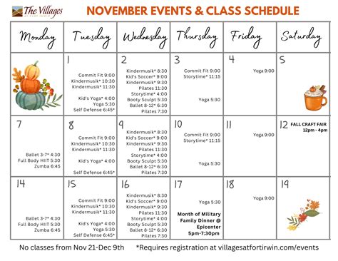 Irwin Events Calendar