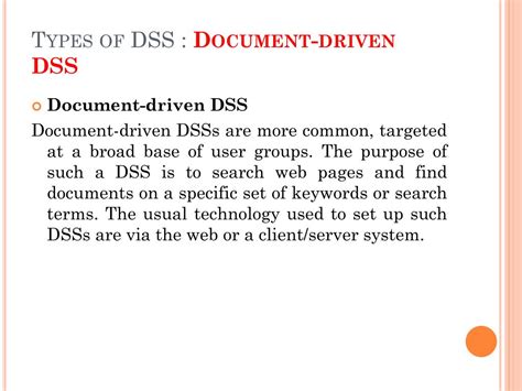 Is A Library Catalog A Document Driven Dss