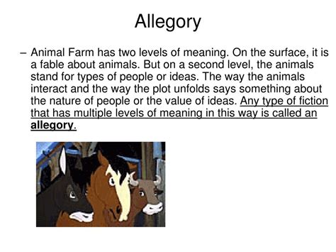 Is Animal Farm An Allegory Or Fable