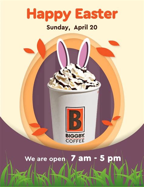 Is Biggby Open On Easter