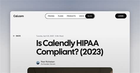Is Calendly Hipaa Compliant