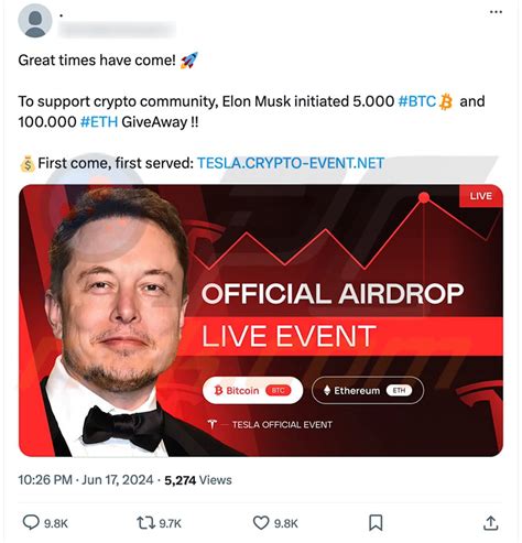 Is Elon Musk Giving Away Crypto