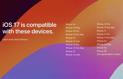 Is Ios 17 Compatible with Iphone 12