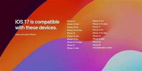 Why iPhone 7 cannot get iOS 17
